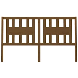 vidaXL Sengegavl honningbrun 146x4x100 cm heltre furu