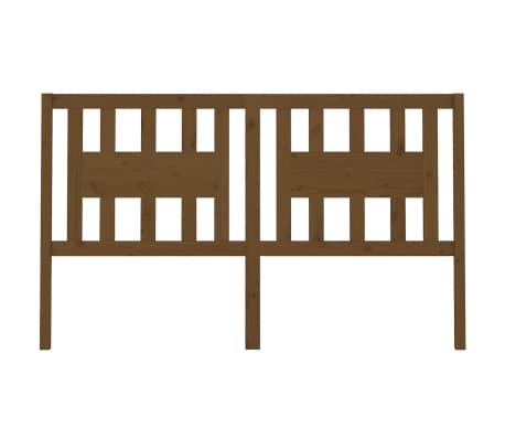 vidaXL T&ecirc;te de lit Marron miel 166x4x100 cm Bois massif de pin