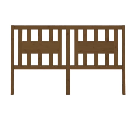 vidaXL Tăblie de pat, maro miere, 186x4x100 cm, lemn masiv de pin