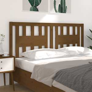 Čelo postele medově hnědé 206 x 4 x 100 cm masivní borovice - obrázek 4