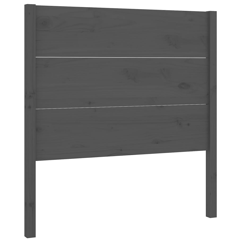 vidaXL Čelo postele šedé 96 x 4 x 100 cm masivní borovice