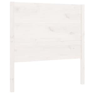 Čelo postele bílé 106 x 4 x 100 cm masivní borovice - obrázek 2