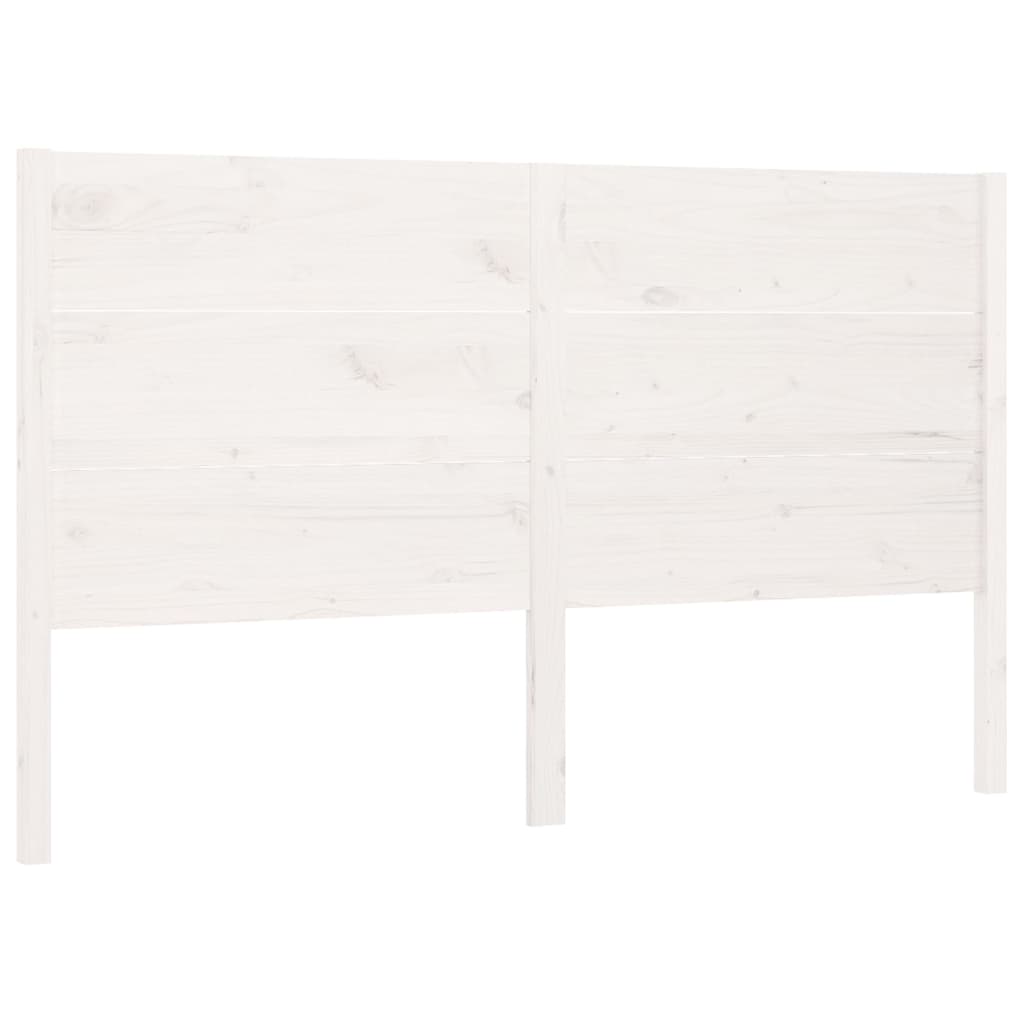 vidaXL Čelo postele bílé 141 x 4 x 100 cm masivní borovice