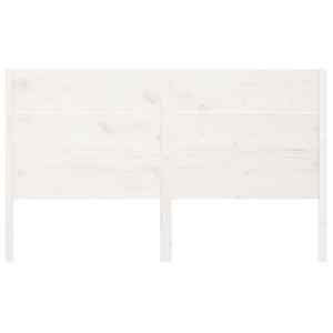 vidaXL Cabeceira de cama 141x4x100 cm pinho maci&ccedil;o branco