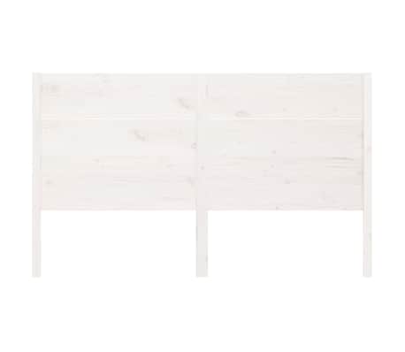 vidaXL Hoofdbord 146x4x100 cm massief grenenhout wit