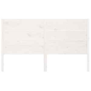 vidaXL Hoofdbord 146x4x100 cm massief grenenhout wit