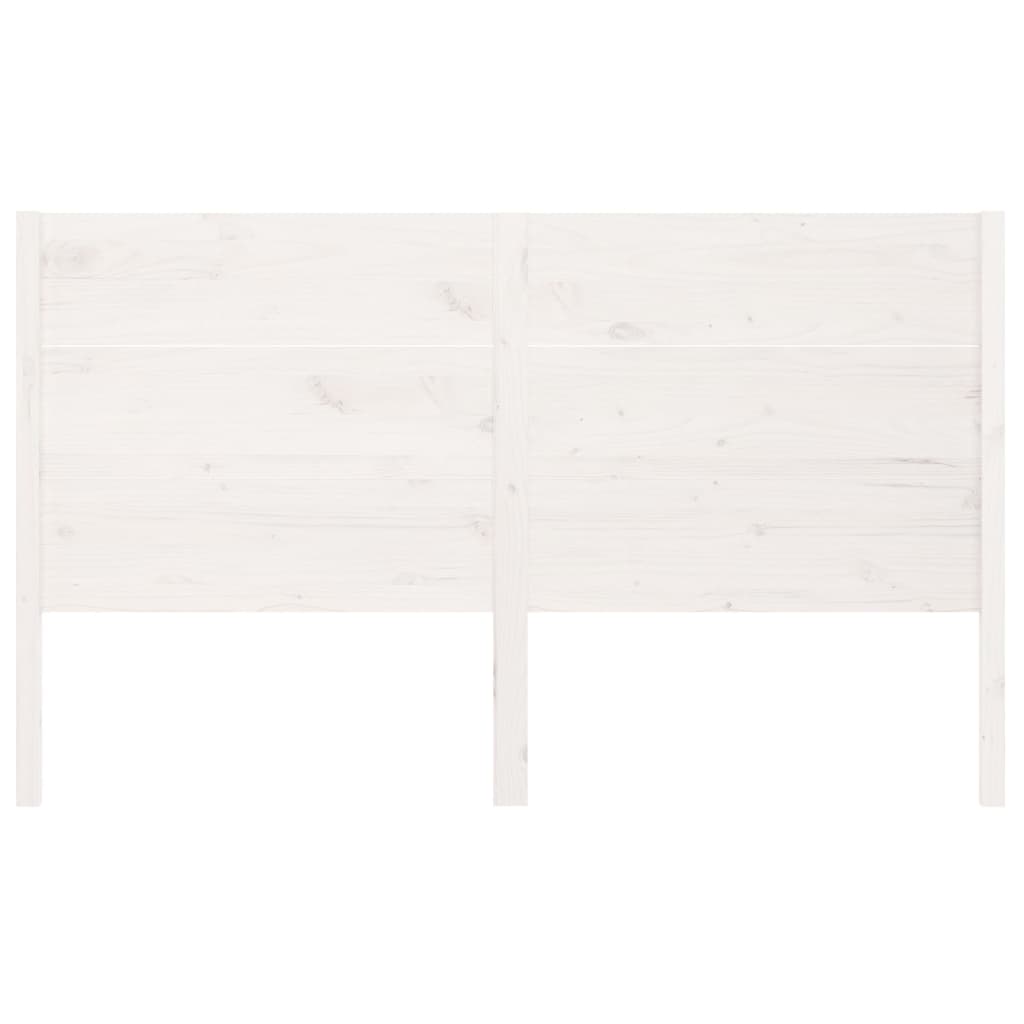 

vidaXL Hoofdbord 156x4x100 cm massief grenenhout wit