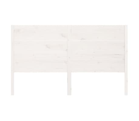 vidaXL Uzglavlje bijelo 156 x 4 x 100 cm od masivne borovine