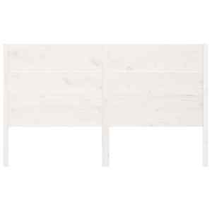 vidaXL Uzglavlje bijelo 156 x 4 x 100 cm od masivne borovine