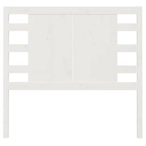 vidaXL Posteljno vzglavje belo 81x4x100 cm trdna borovina