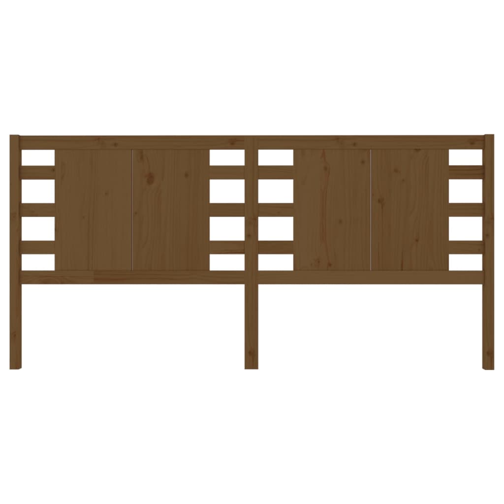 

vidaXL Hoofdbord 156x4x100 cm massief grenenhout honingbruin