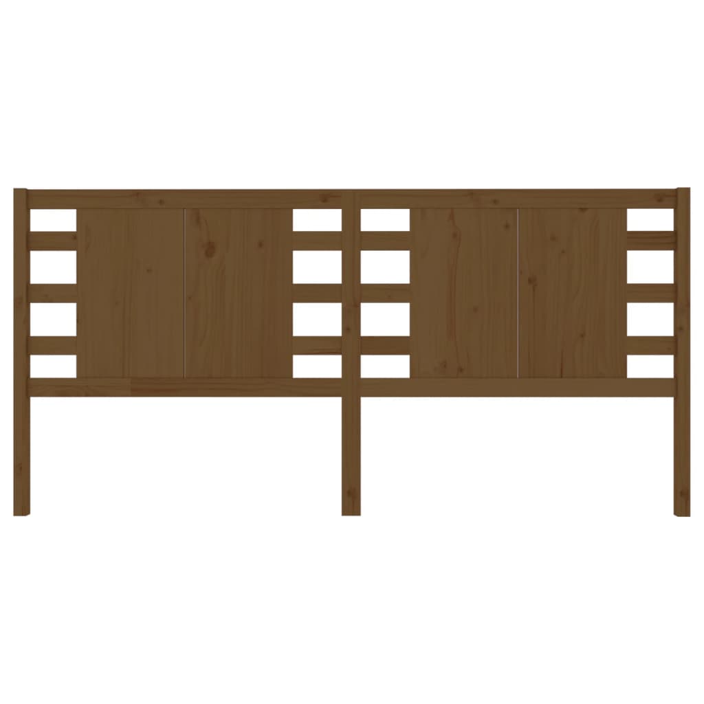 

vidaXL Hoofdbord 166x4x100 cm massief grenenhout honingbruin