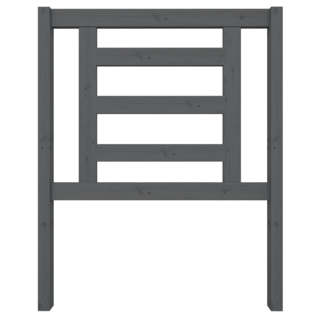 

vidaXL Hoofdbord 81x4x100 cm massief grenenhout grijs