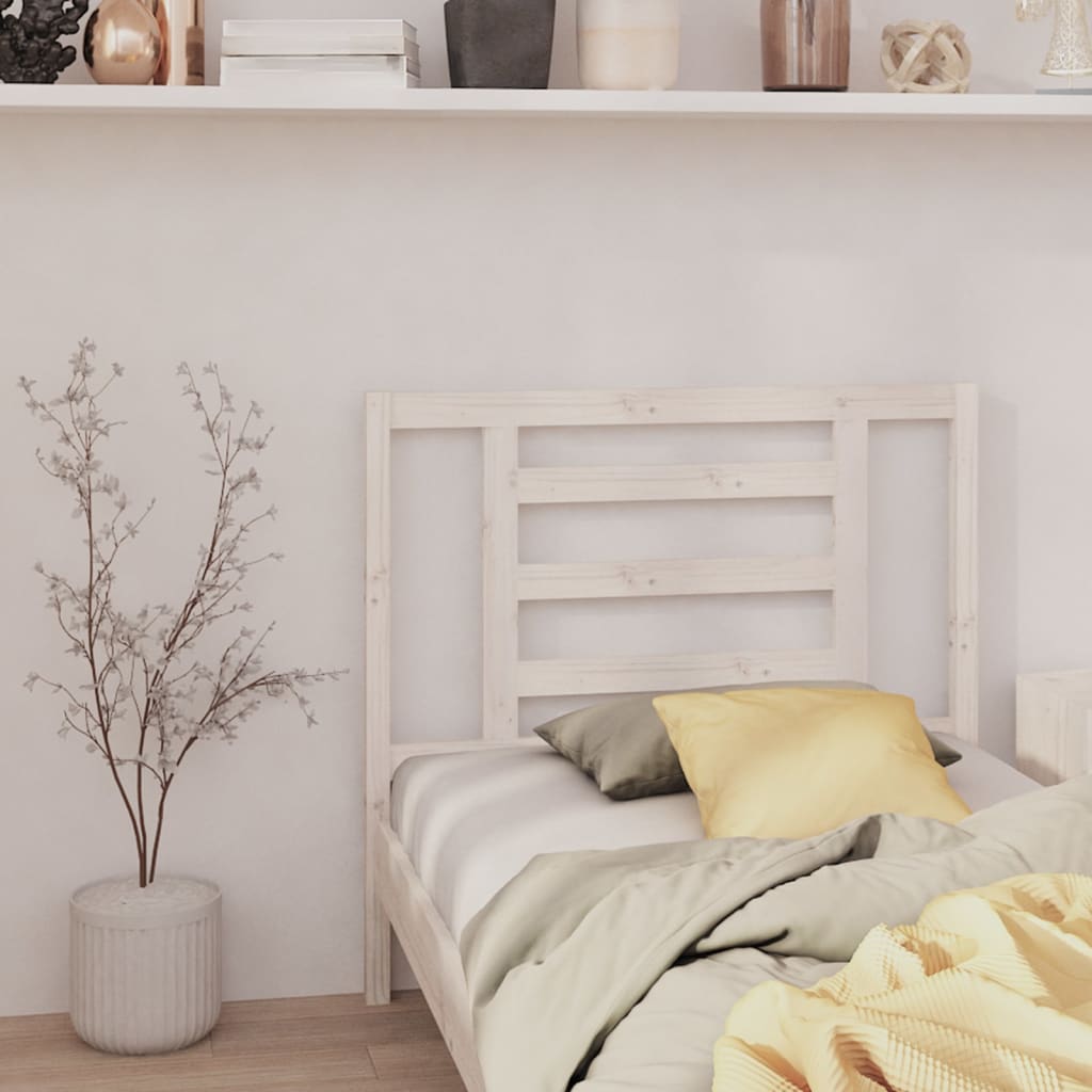 vidaXL Wezgowie ka, biae, 106x4x100 cm, lite drewno sosnowe