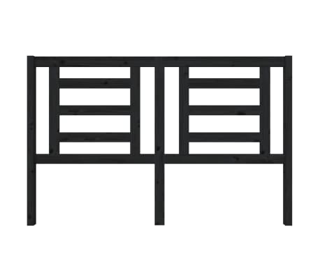 vidaXL Čelo postele čern&eacute; 156 x 4 x 100 cm masivn&iacute; borovice