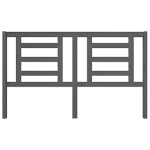 vidaXL Testiera per Letto Grigia 166x4x100cm in Legno Massello di Pino