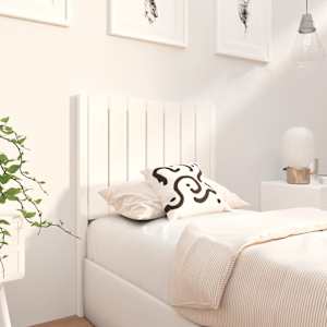 vidaXL Tête de lit Blanc 80,5x4x100 cm Bois massif de pin
