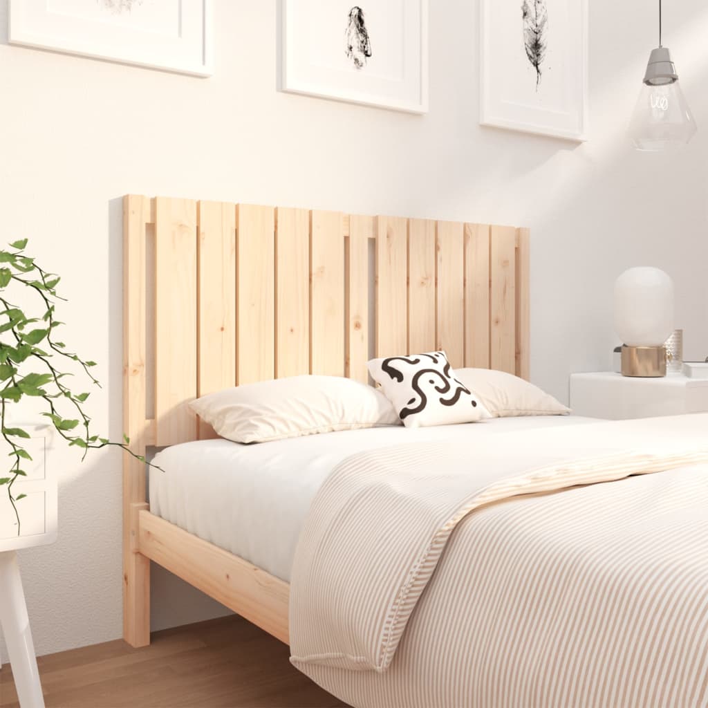 vidaXL Tăblie de pat, 125,5x4x100 cm, lemn masiv de pin (si imagine noua
