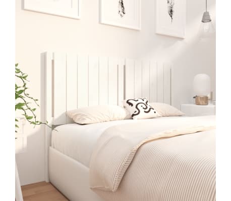 vidaXL Cabecero de cama madera maciza de pino blanco 140,5x4x100 cm