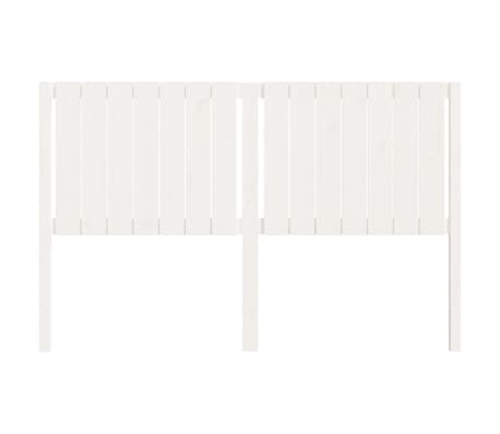 vidaXL Tăblie de pat, alb, 165,5x4x100 cm, lemn masiv de pin