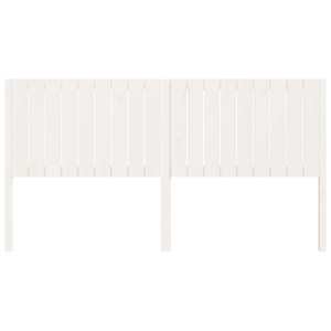 vidaXL Sengegavl hvit 185,5x4x100 cm heltre furu