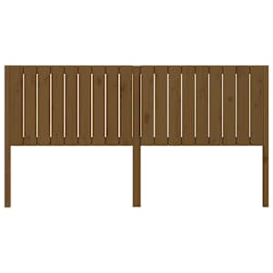 vidaXL Hoofdbord 185,5x4x100 cm massief grenenhout honingbruin