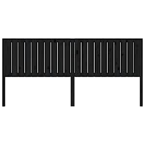 Čelo postele černé 205,5 x 4 x 100 cm masivní borovice - obrázek 3