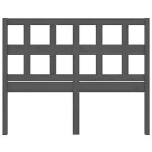 Čelo postele šedé 155,5 x 4 x 100 cm masivní borovice - obrázek 4