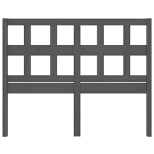 Čelo postele šedé 205,5 x 4 x 100 cm masivní borovice - obrázek 4