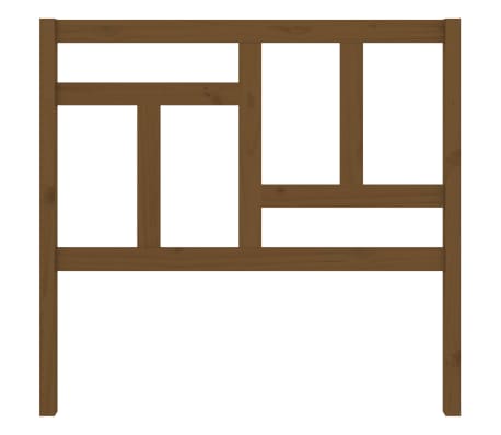vidaXL Cabecero de cama madera maciza pino marr&oacute;n miel 105,5x4x100 cm