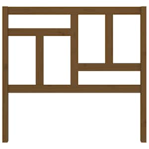 vidaXL Cabecero de cama madera maciza pino marr&oacute;n miel 105,5x4x100 cm
