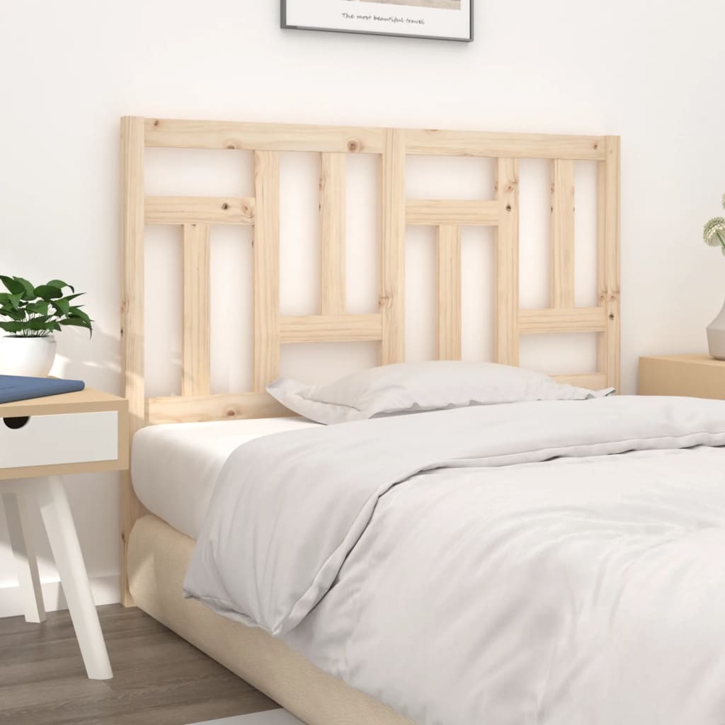 vidaXL Bed Headboard 140.5x4x100 cm Solid Wood Pine