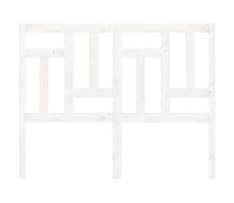 vidaXL Kopfteil Wei&szlig; 140,5x4x100 cm Massivholz Kiefer