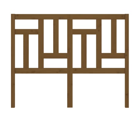 vidaXL Hoofdbord 155,5x4x100 cm massief grenenhout honingbruin