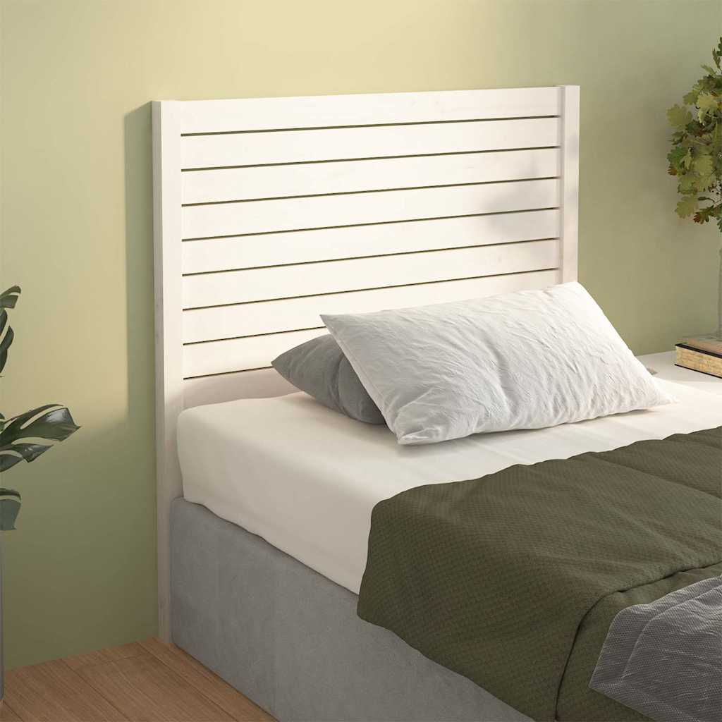vidaXL Wezg�owie ��ka, bia�e, 81x4x100 cm, lite drewno sosnowe