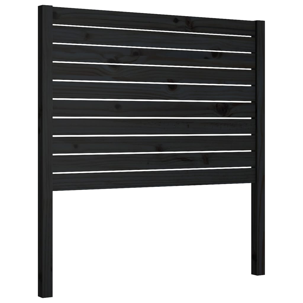 vidaXL ÄŚelo postele ÄŤernĂ© 81 x 4 x 100 cm masivnĂ­ borovice