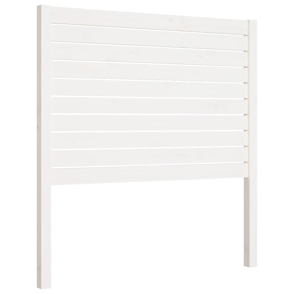 vidaXL Čelo postele bílé 96 x 4 x 100 cm masivní borovice