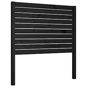 Čelo postele černé 96 x 4 x 100 cm masivní borovice - obrázek 2