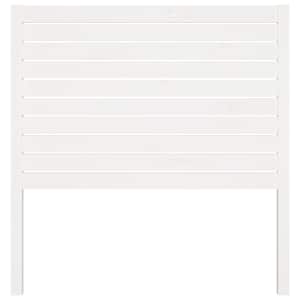 vidaXL Tăblie de pat, alb, 106x4x100 cm, lemn masiv de pin