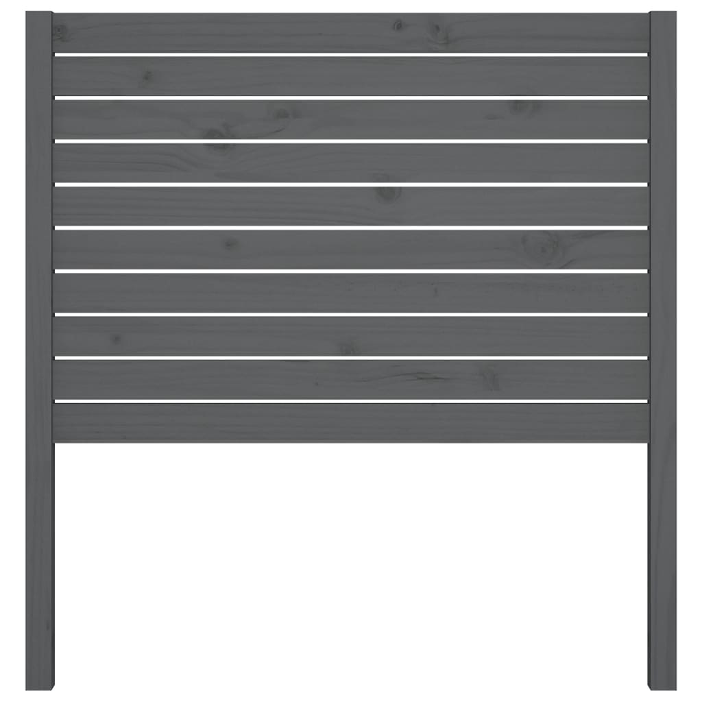 

vidaXL Hoofdbord 106x4x100 cm massief grenenhout grijs