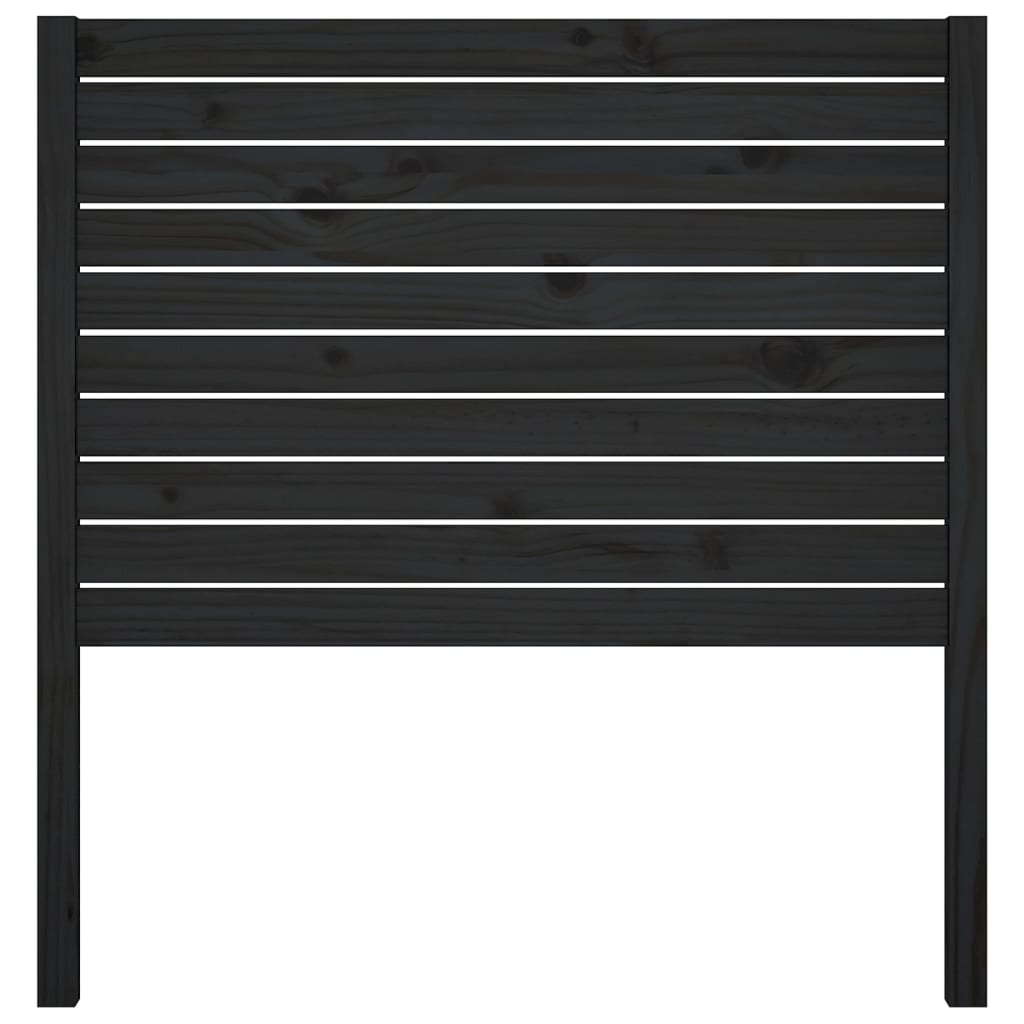 

vidaXL Hoofdbord 106x4x100 cm massief grenenhout zwart