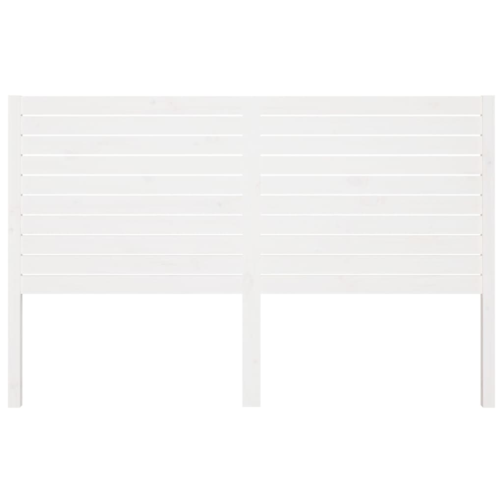 

vidaXL Hoofdbord 141x4x100 cm massief grenenhout wit
