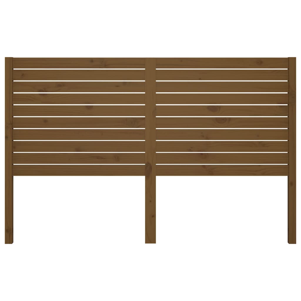 

vidaXL Hoofdbord 156x4x100 cm massief grenenhout honingbruin