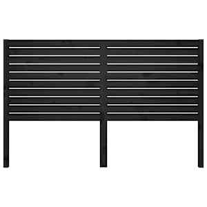 Čelo postele černé 156 x 4 x 100 cm masivní borovice - obrázek 3