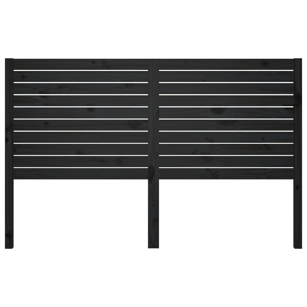 

vidaXL Hoofdbord 166x4x100 cm massief grenenhout zwart