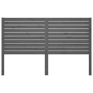 vidaXL Testiera per Letto Grigia 206x4x100cm in Legno Massello di Pino