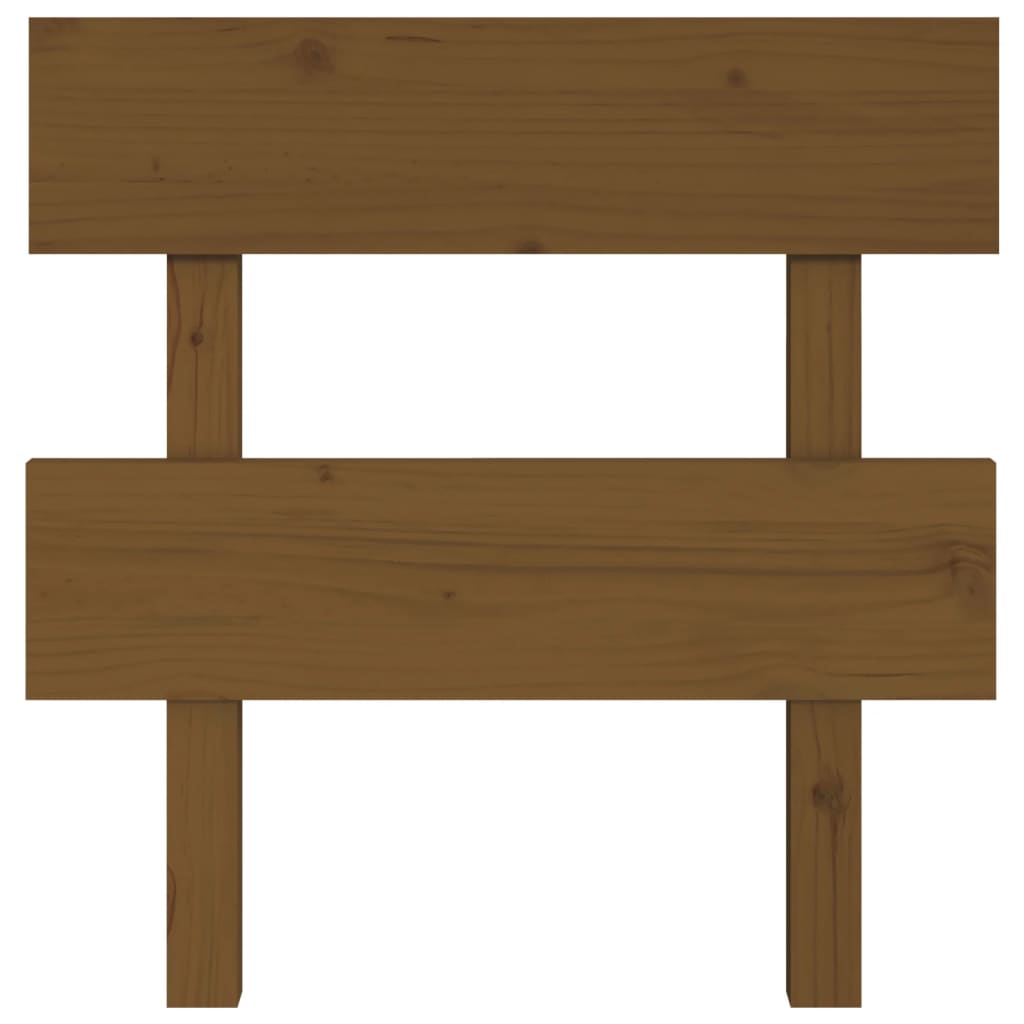 vidaXL Hoofdbord 78,5x3x81 cm massief grenenhout honingbruin afbeelding