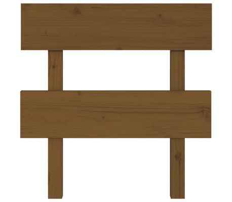 vidaXL Tăblie de pat, maro miere, 78,5x3x81 cm, lemn masiv de pin