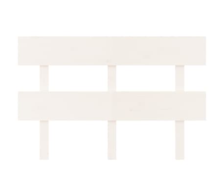 vidaXL Bed Headboard White 138x3x81 cm Solid Wood Pine