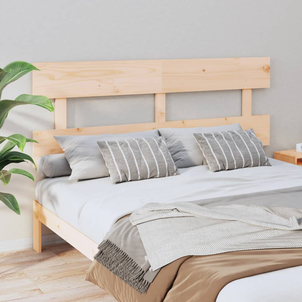 vidaXL sengegærde 154x3x81 cm massivt fyrretræ billede